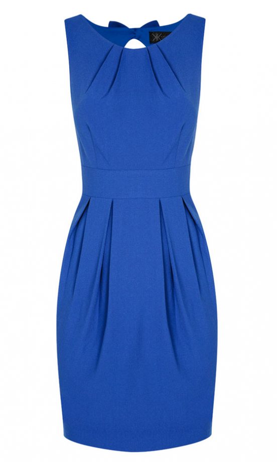 Dorothy Perkins Kardashian Kollection Blue Bow Tie Dress, £40