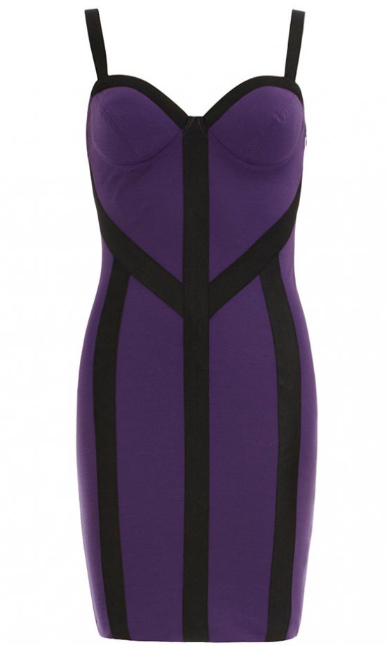 Dorothy Perkins Kardashian Kollection Purple Bodycon Dress, £50