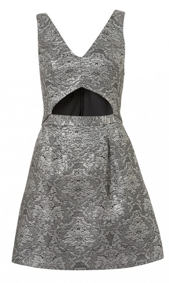 Topshop Brocade Cut Out Dress, £59