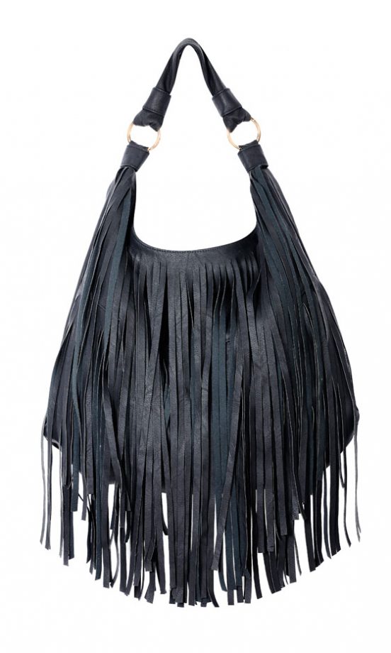 Dorothy Perkins Kardashian Kollection Fringed Black Bag, £40