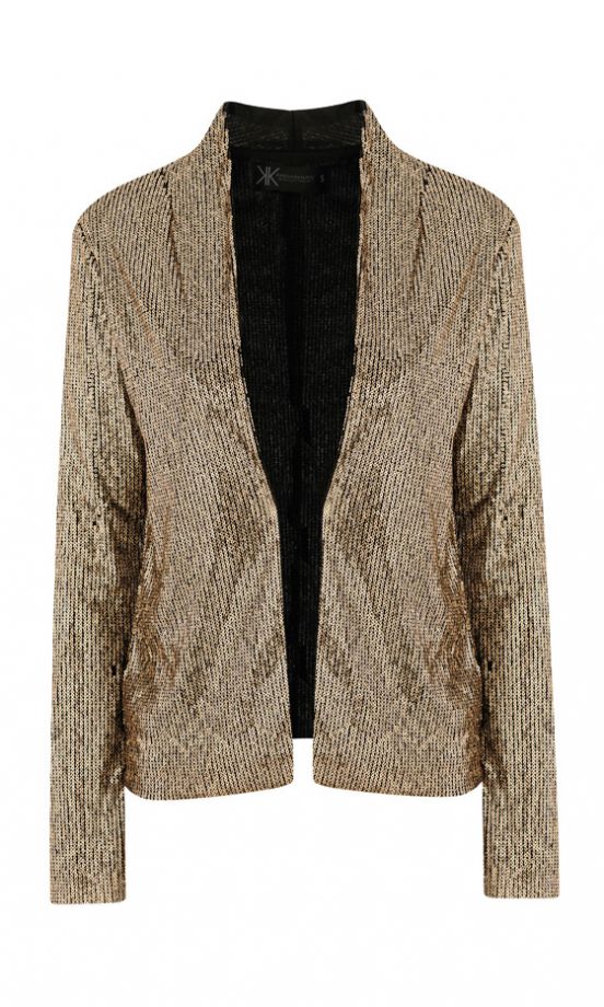 Dorothy Perkins Kardashian Kollection Gold Blazer, £50