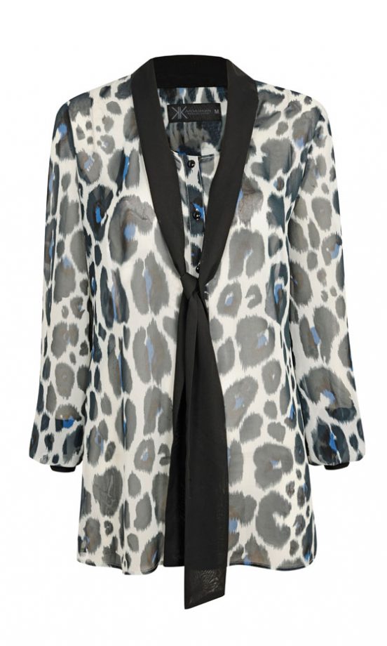 Dorothy Perkins Kardashian Kollection Animal Print Blouse, £35