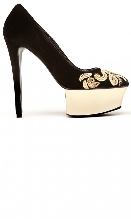 Mango Embroidered Court Shoes, £114.99