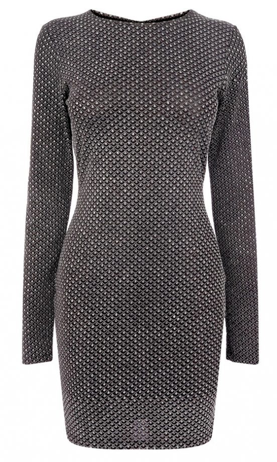 Warehouse Glitter Bodycon Dress, £45