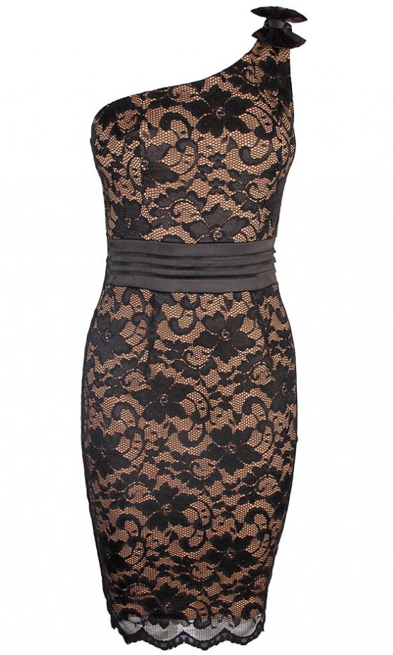 Fashion Union One Shoulder Lace Dress, £30