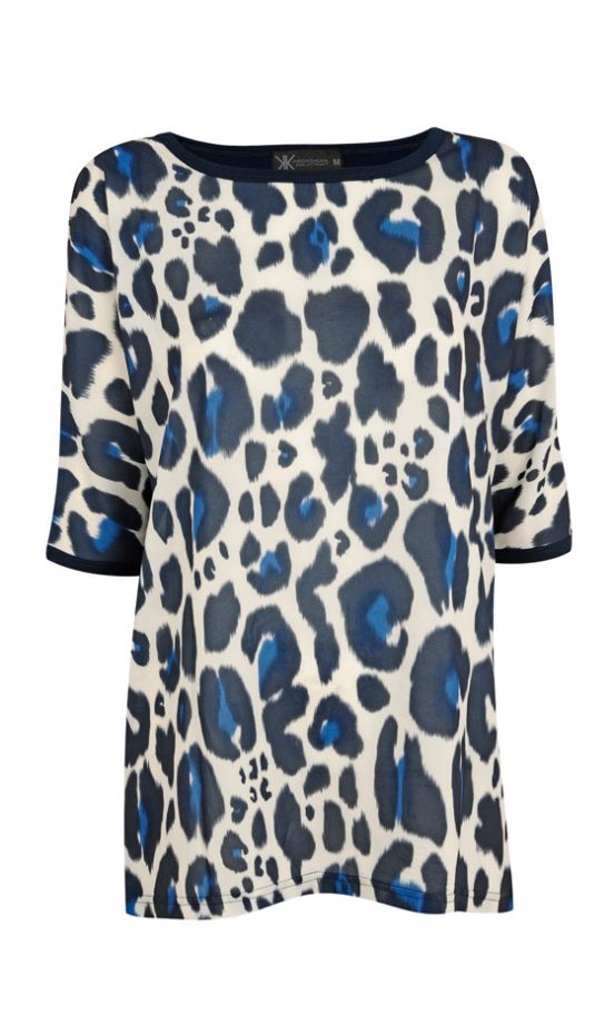 Dorothy Perkins Kardashian Kollection Leopard Print Top, £30