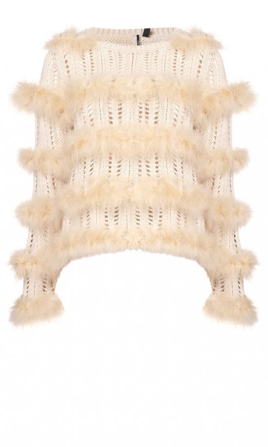 Topshop Striped Feather Jumper, £85