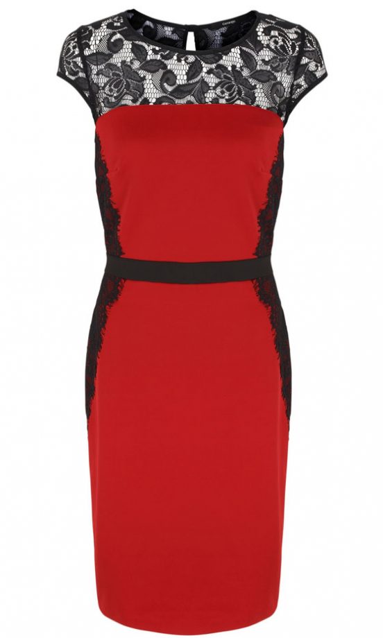 George At Asda Red Lace Dress, £18