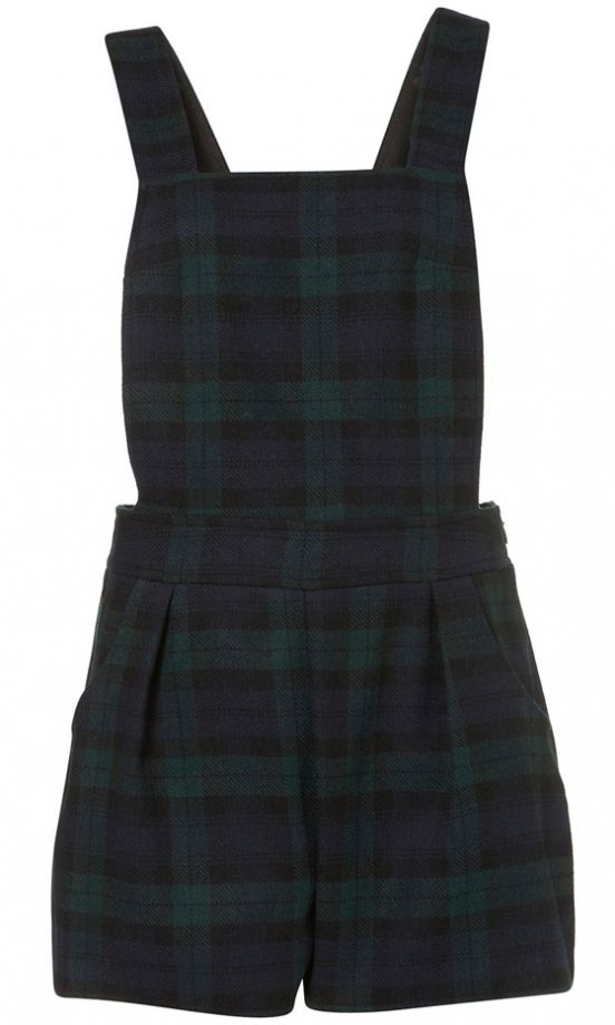 Topshop Tartan Playsuit, £40