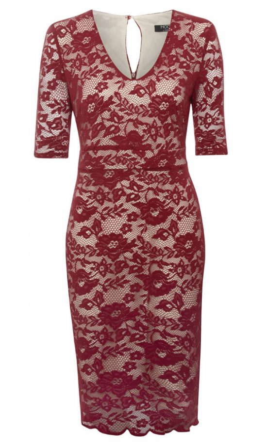 George At Asda Red Lace Dress, £20