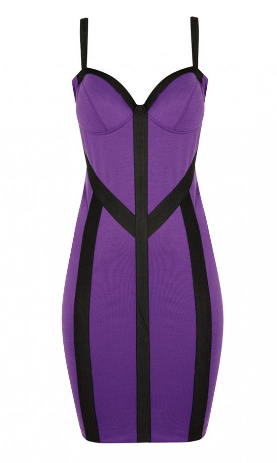 Dorothy Perkins Kardashian Kollection Purple Dress, £50