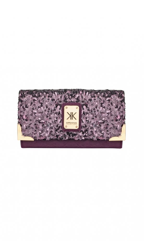 Dorothy Perkins Kardashian Kollection Purple Sequin Bag, £25