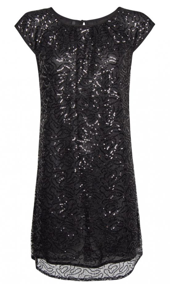 Mango Black Sequin Dress, £49.99