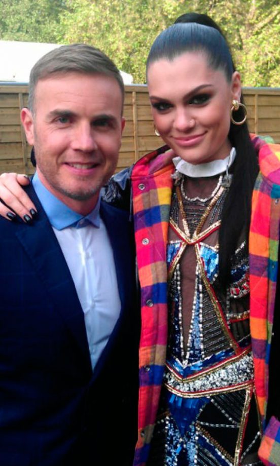 Gary Barlow @Gbarlowofficial And Jessie J @JessieJ Hang Out, 2012