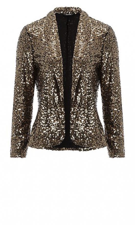 George At Asda Gold Sequin Blazer, £30