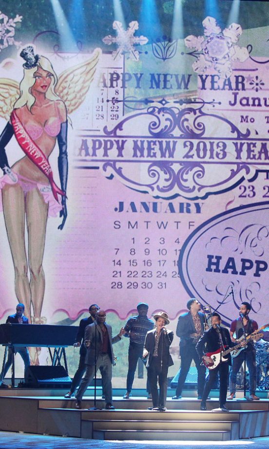 Bruno Mars Takes To The Stage At The Victoria's Secret Fashion Show, 2012