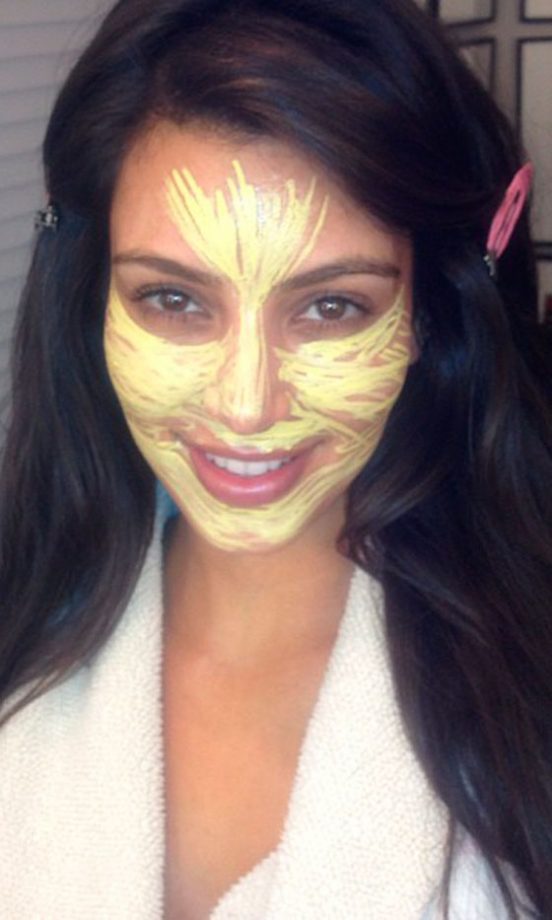 Kim Kardashian @KimKardashian Shares The Secret Of Her Amazing Complexion, Plenty Of Primer! 2012