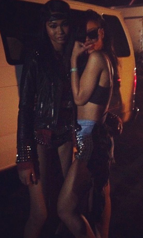 Rihanna @Rihanna Hangs Out At Coachella, 2012