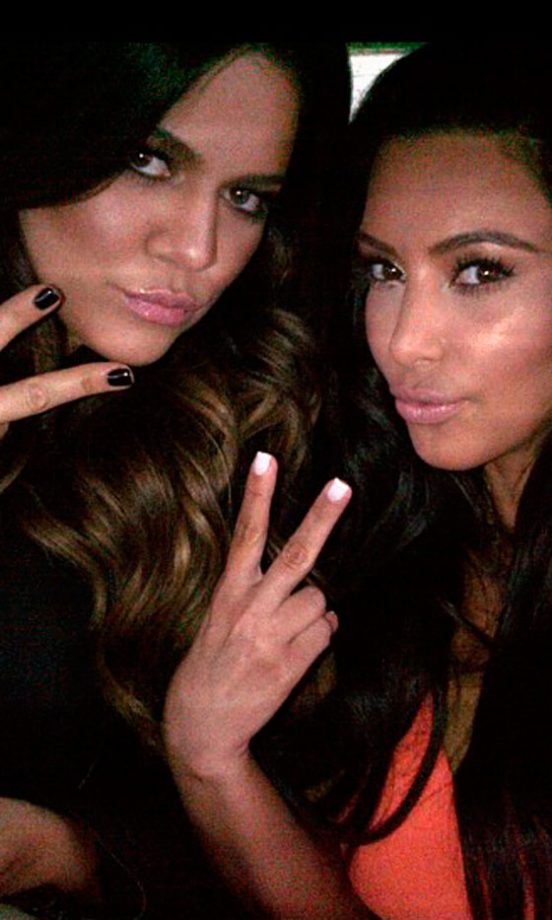 Kim Kardashian @KimKardashian Has Some Quality Time With Her Sister, 2012