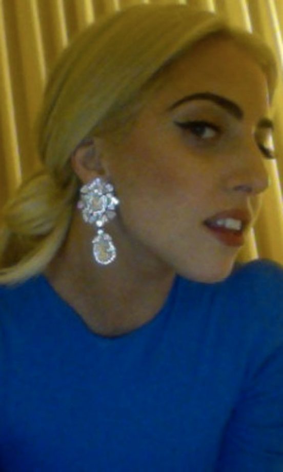 Lady Gaga @LadyGaga Shows Off Her Bling, 2012