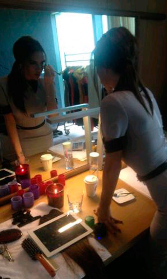 Victoria Beckham @VictoriaBeckham Gets Ready To Face Her Fans, 2012