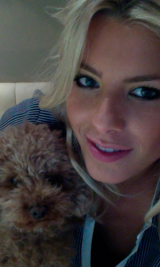 Mollie King @MollieTheSats And Her Cute Pooch! 2012