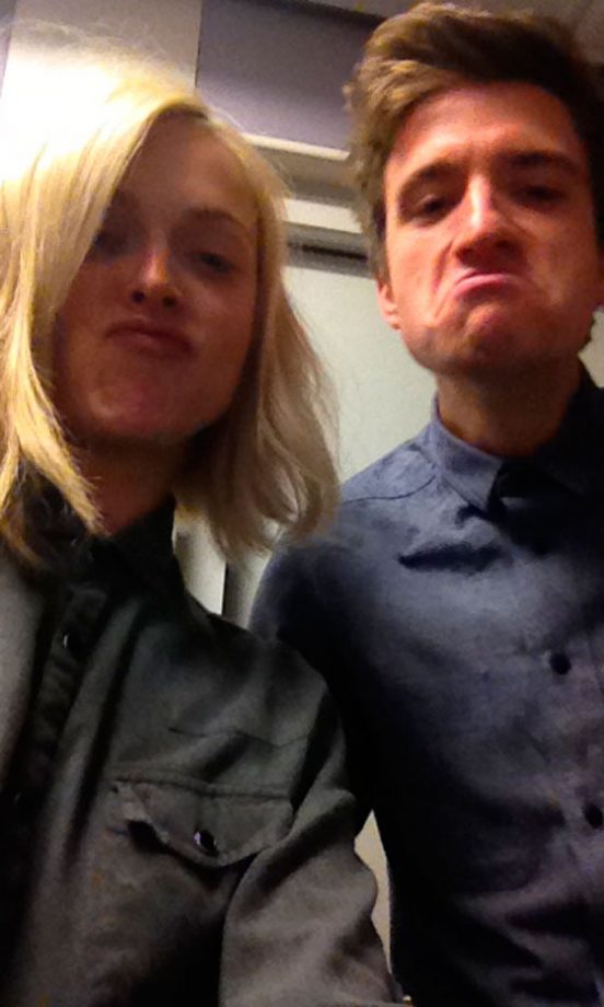 Fearne Cotton @Fearne Cotton Poses With Fellow DJ Greg James, 2012