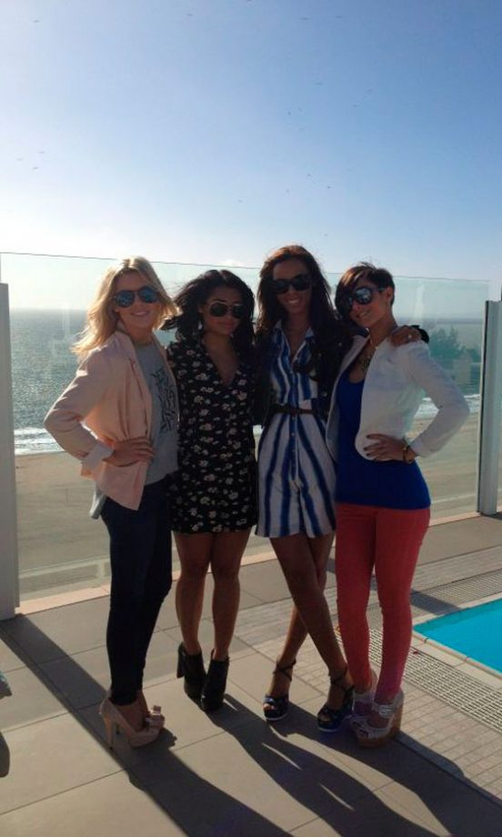 Frankie Sandford @FrankieTheSats Hangs Out With The Girls In Style, 2012