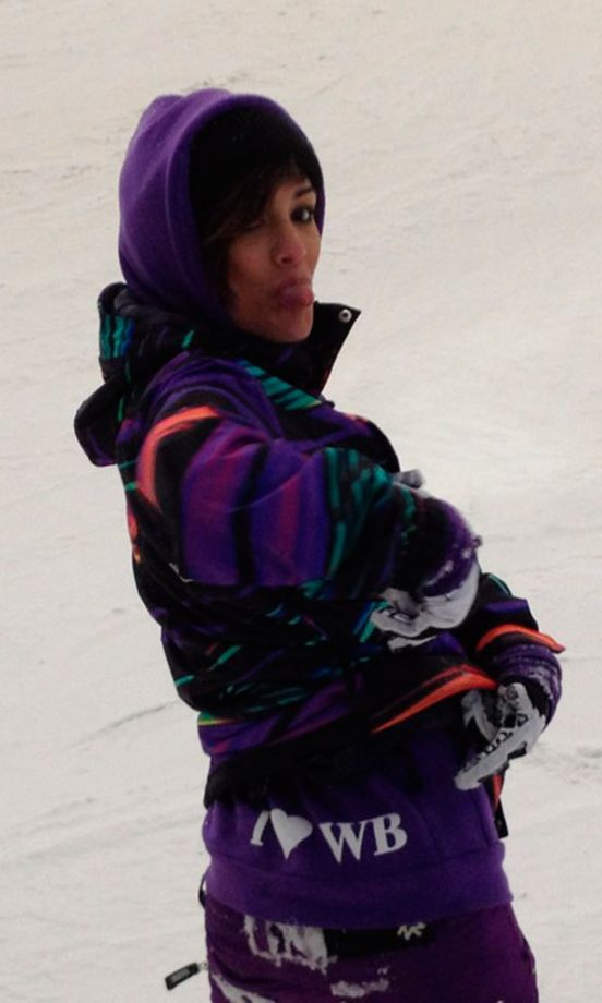 Frankie Sandford @FrankieTheSats Messes Around In The Snow, 2012