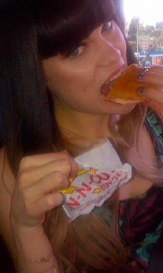 Jessie J @JessieJ Loves Junk Food As Much As We Do! 2012