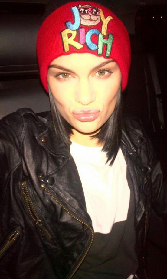 Jessie J @JessieJ Shows Off Her LA Trout Pout, 2012