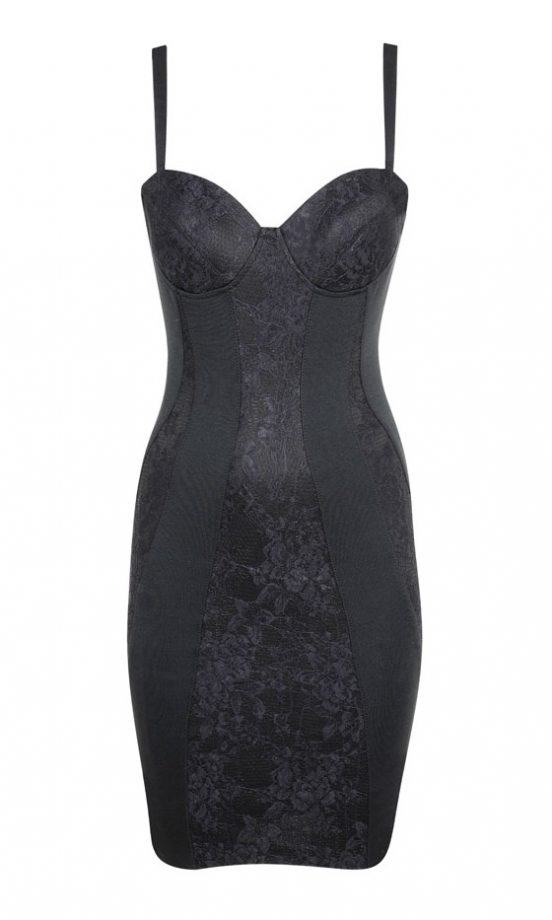 Dorothy Perkins Kardashian Kollection Black Lace Dress, £50