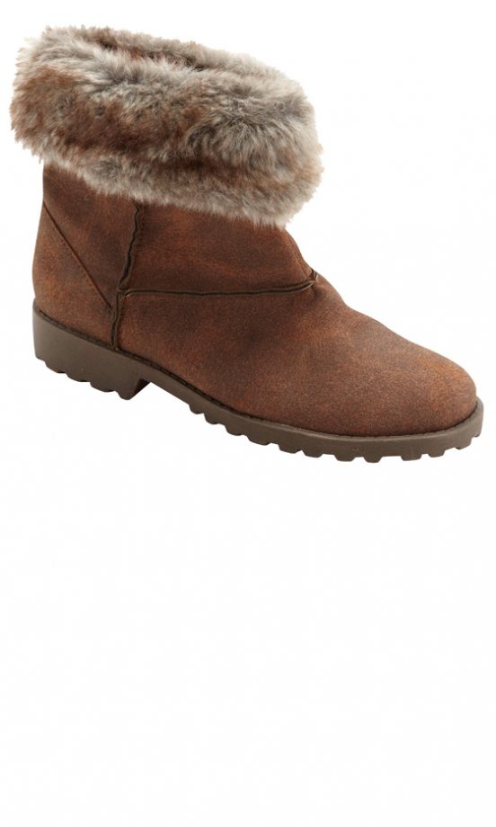 Matalan Faux Fur Top Boots, £22