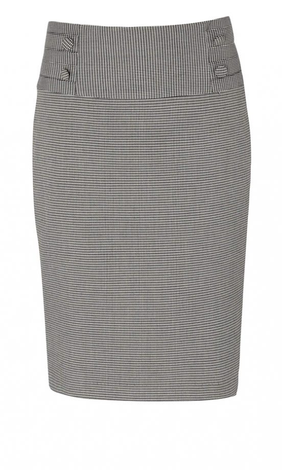 Matalan Grey Button Detail Pencil Skirt, £12
