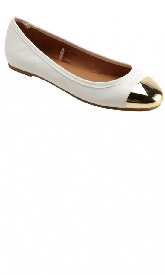 Matalan Metallic Toe Cap Ballet Pumps, £10
