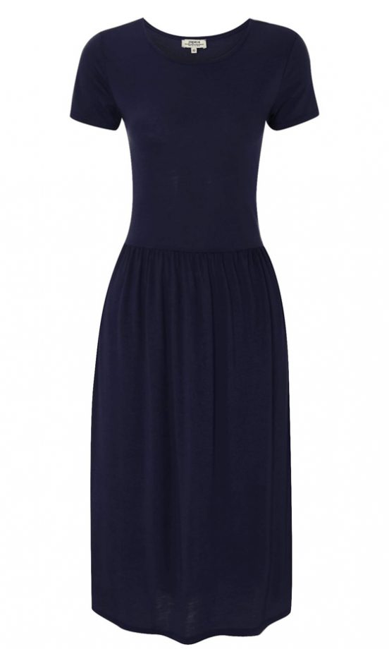 Matalan Navy Jersey Midi Dress, £12