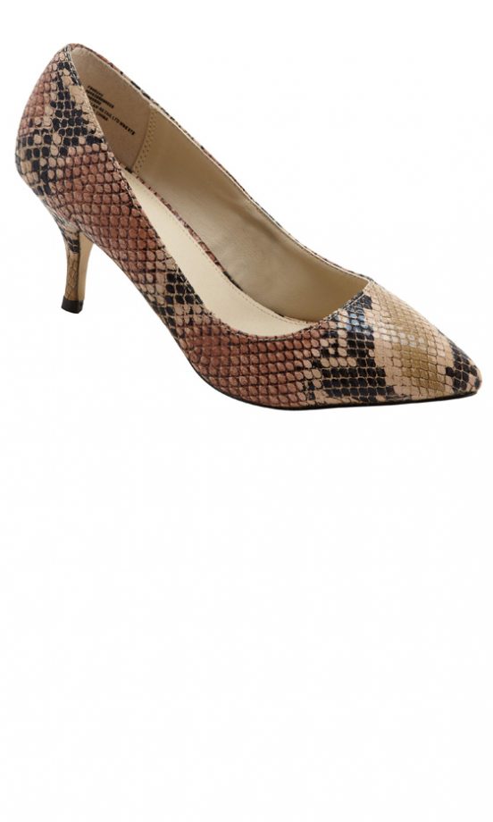 Matalan Snake Print Pointed Court Shoes, £12