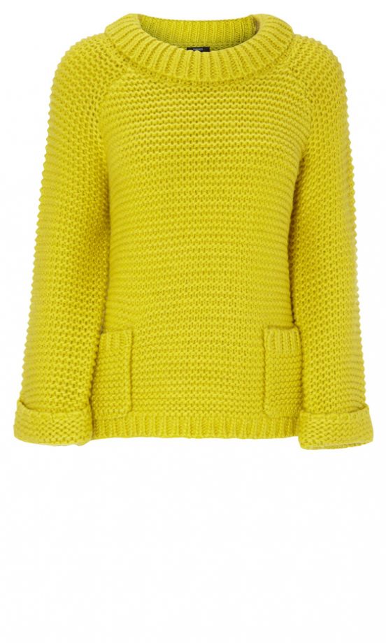 Matalan Yellow Wool Blend Rack Stitch Jumper, £20
