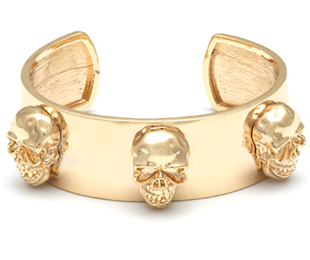 We love Anna Lou of London's cool skull cuff