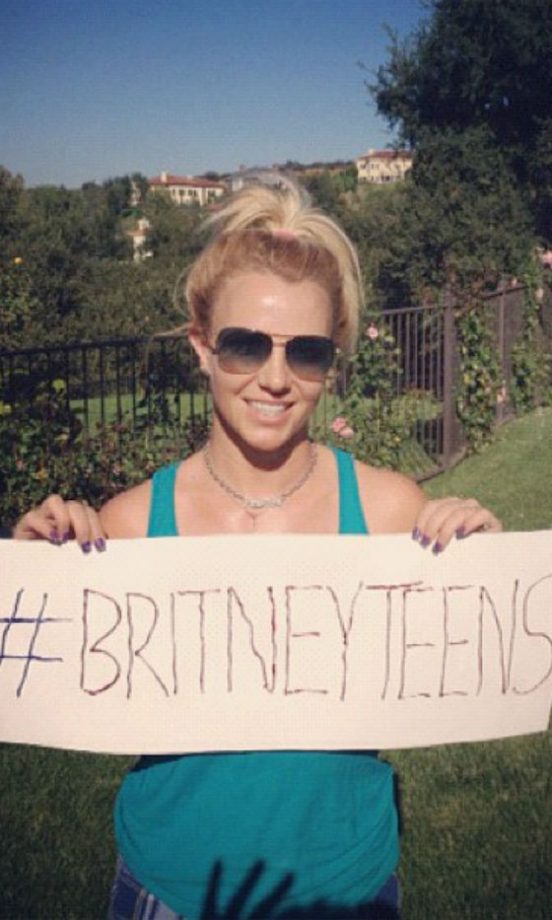 Britney Spears (@britneyspears) Shows Off Her X Factor Category, 2012