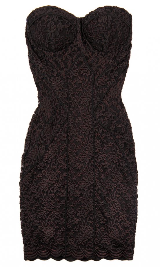 Bershka Burgundy Lace Dress, £29.99