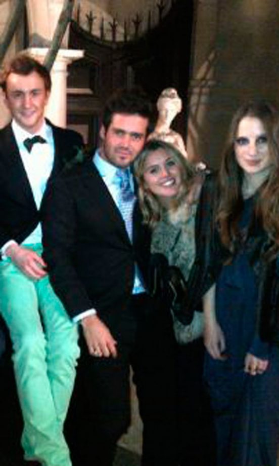 Caggie Dunlop @Caggie_Dunlop, Spencer Matthews @SpencerGeorgeM And Rosie Fortescue @RosieFortescue Hang Our, 2012