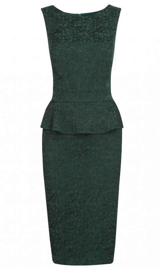 M&S Autograph Brocade Peplum Dress, £79.00