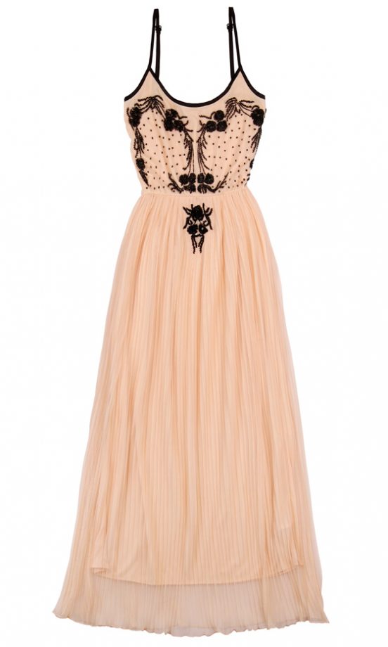 Bershka Embroidered Maxi Dress, £59.99