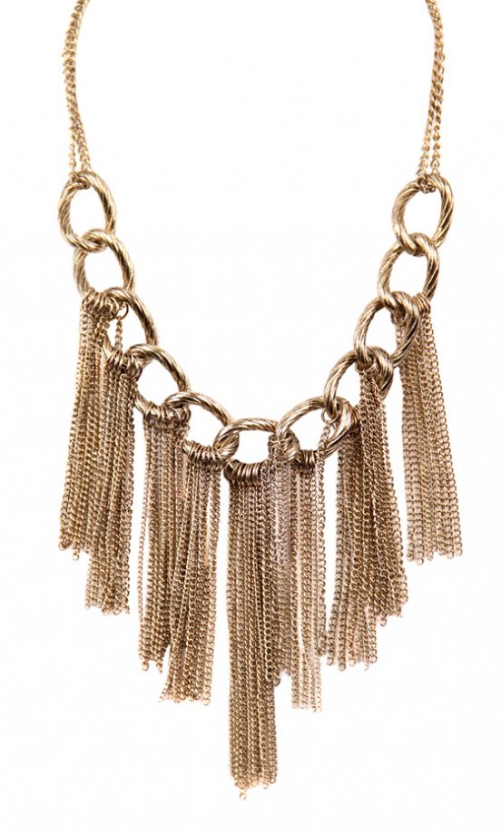 Bershka Chain Tassel Necklace, £9.99