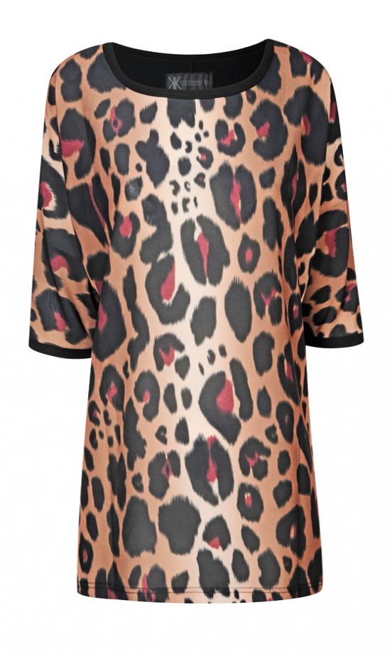 Dorothy Perkins Kardashian Kollection Animal Print Top, £30