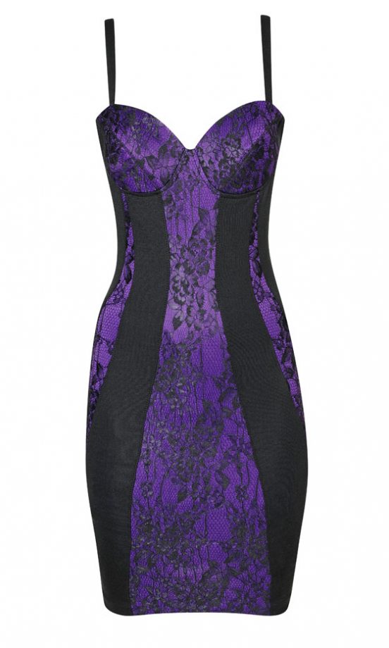 Dorothy Perkins Kardashian Kollection Purple Dress, £50