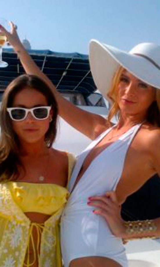 Millie Mackintosh @millsmackintosh and Louise Thompson @LouiseAThompson Enjoy The Sunshine, 2012