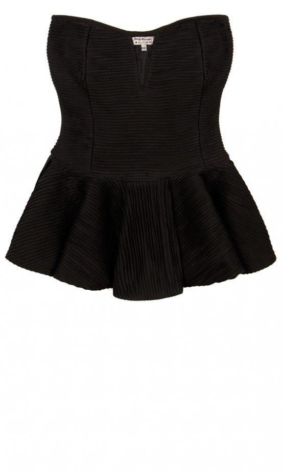 Bershka Strapless Peplum Top, £19.99