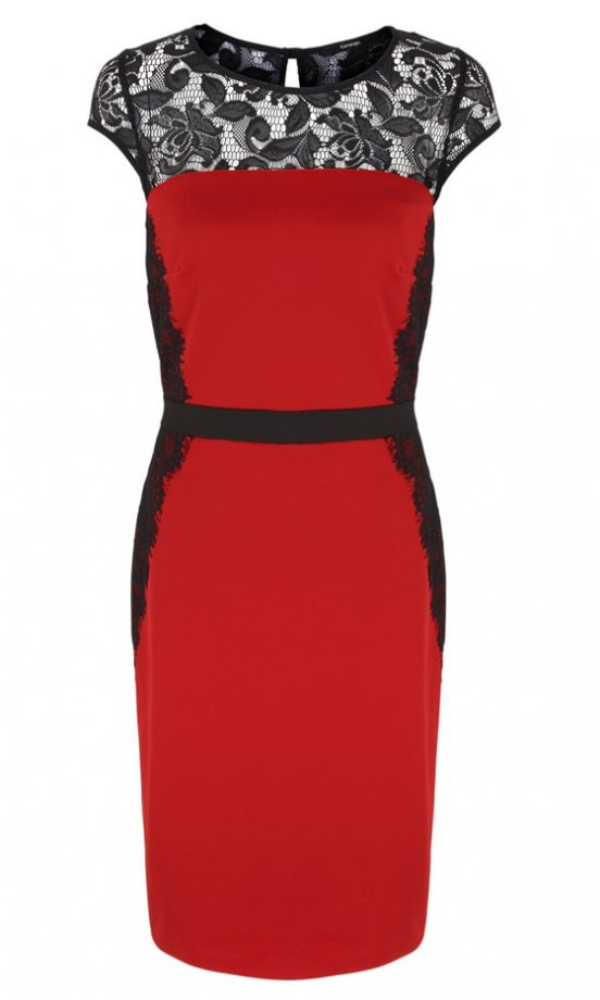 George At Asda Red Lace Dress, £18